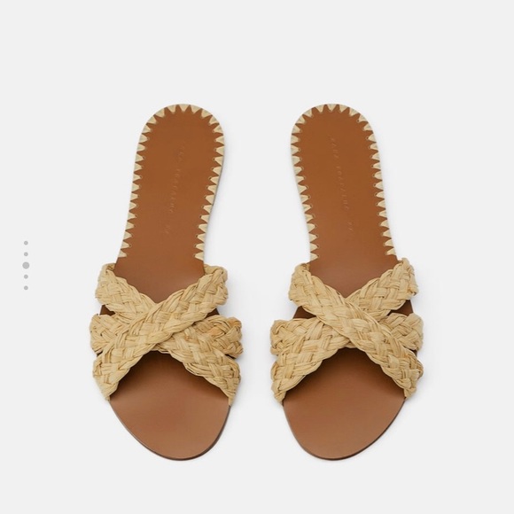 Zara Shoes - Raffia Sandal